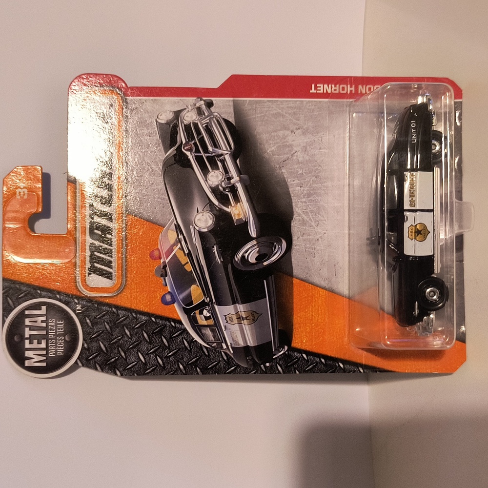 B23 Matchbox 51 Hudson Hornet police car with shipping pr…